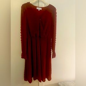 Maroon Red Dress